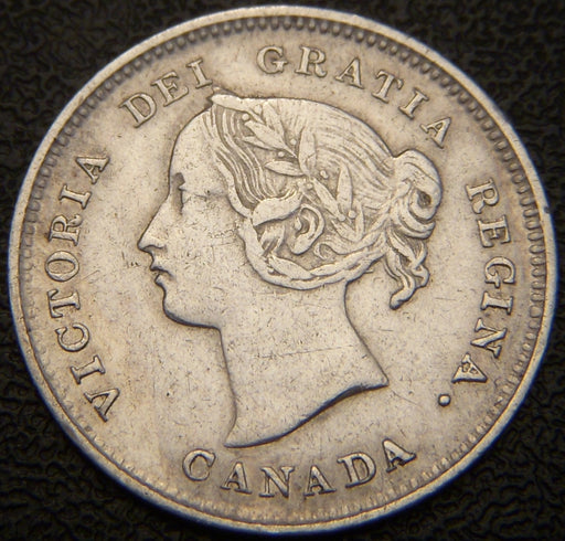 1891 Canadian Silver Five Cent - EF