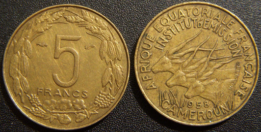 1958a 5 Francs - Cameroon