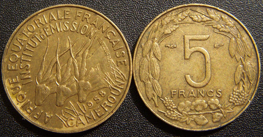 1958a 5 Francs - Cameroon