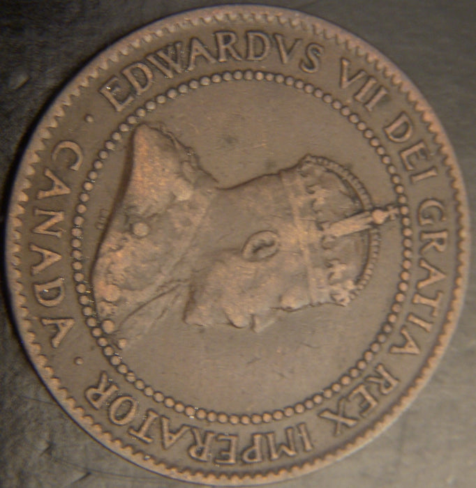 1902 Canadian Large Cent  VG/F