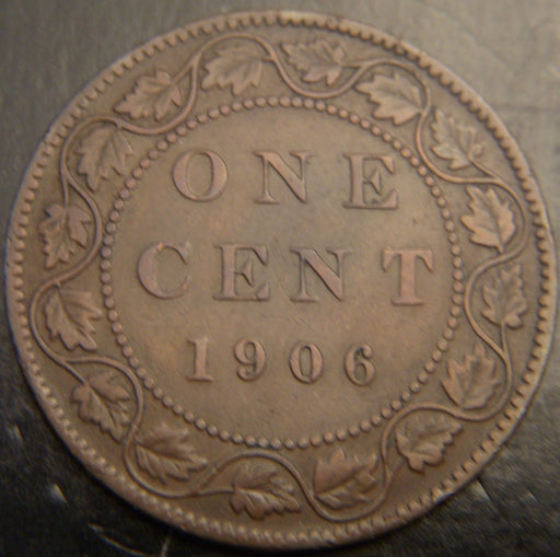 1906 Canadian Large Cent  VG/F