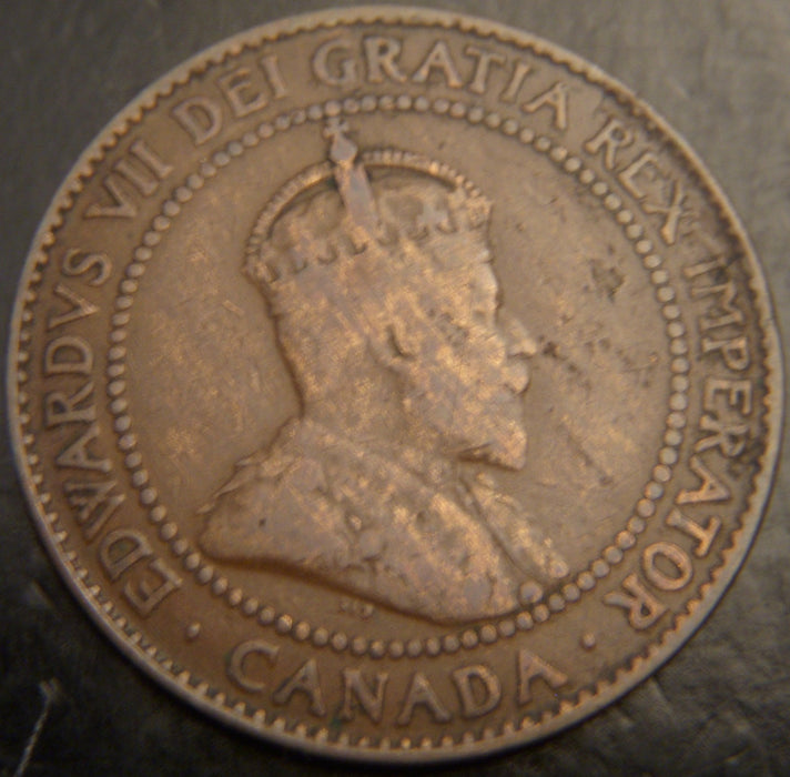 1909 Canadian Large Cent - VG/F