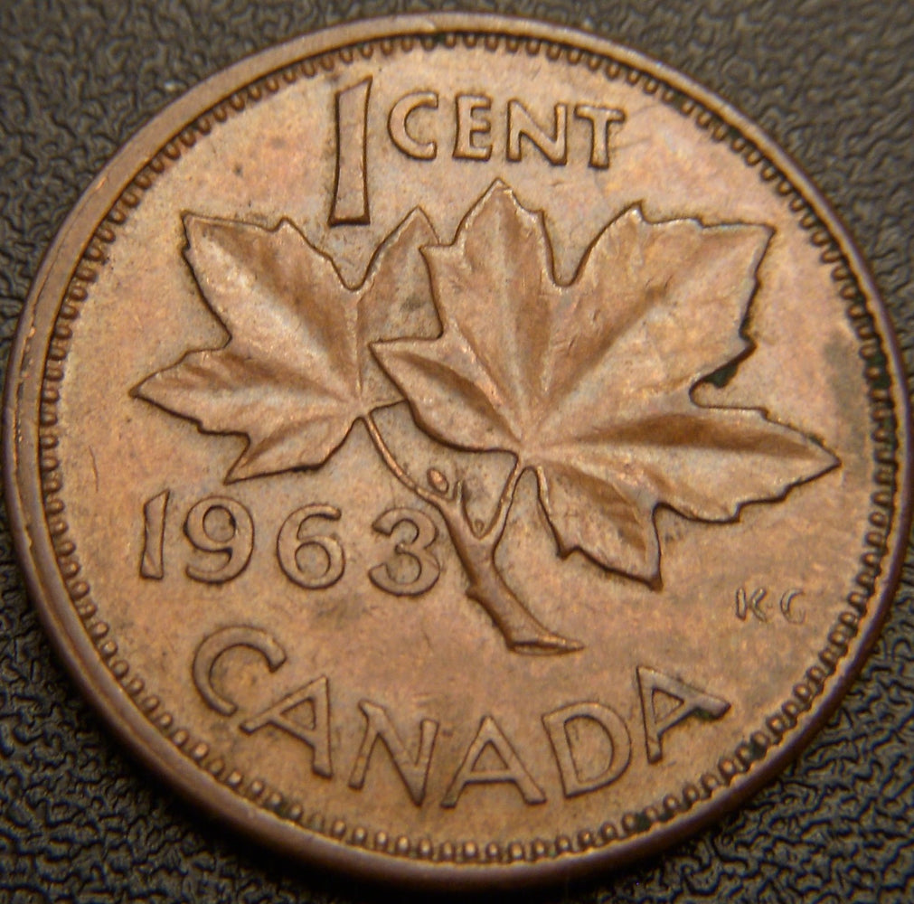 1963 Canadian Cent - VG/Fine