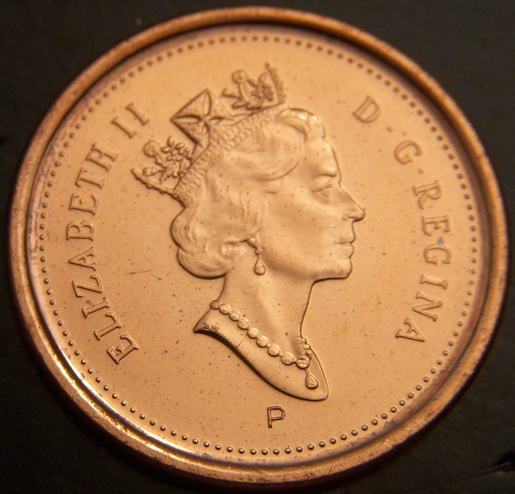 2003P Canadian Cent - With Crown VF to AU