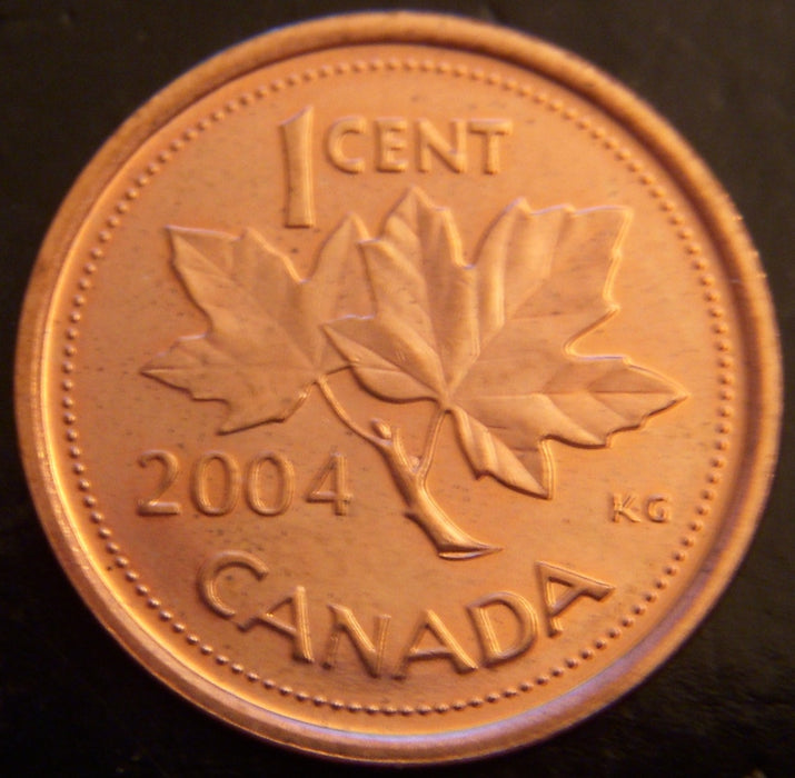 2004 Canadian Cent - VF to AU.