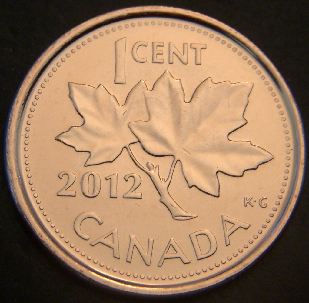 2012 Canadian Cent - Unc. Steel