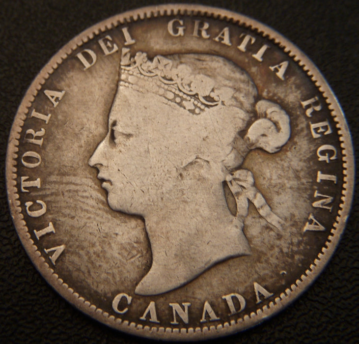 1874H Canadian Quarter - Fine
