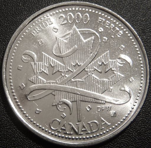 2000 "Pride" Canadian Quarter - Very Fine or Better