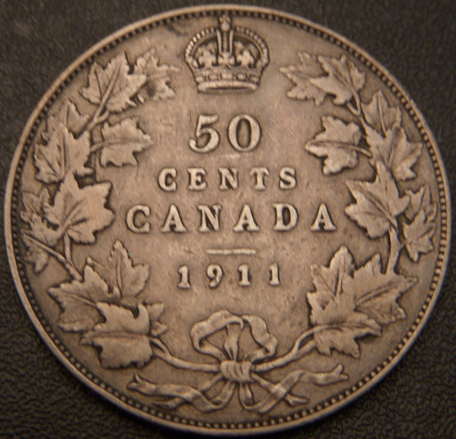 1911 Canadian Half Dollar - F