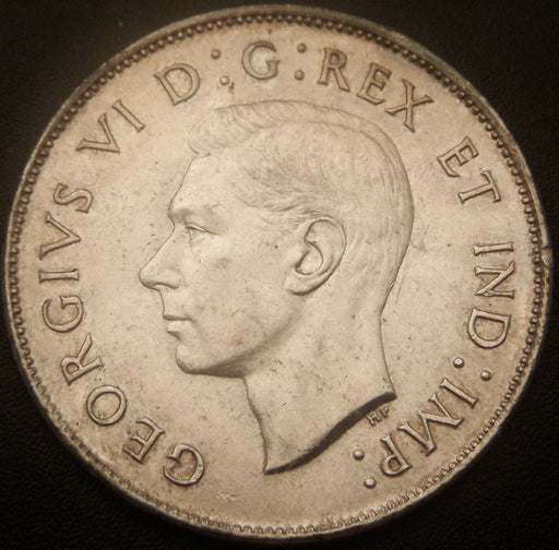1943 Canadian Half Dollar - AU