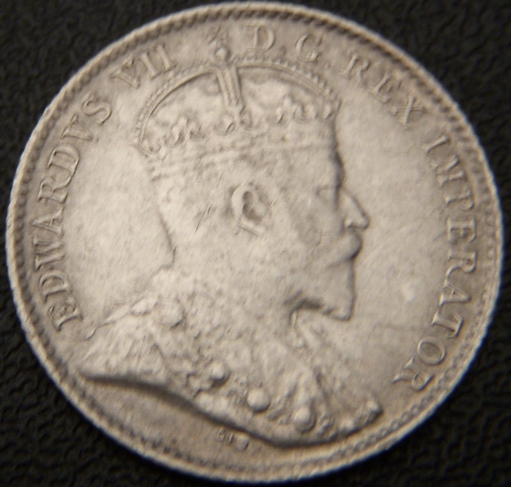 1906 Canadian Silver Five Cent - EF