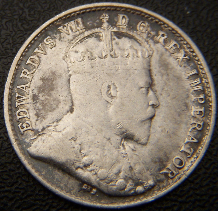 1908 Canadian Silver Five Cent - VF