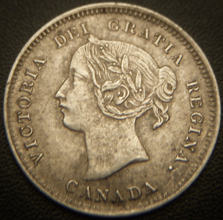 1893 Canadian Silver Five Cent - AU/Unc.
