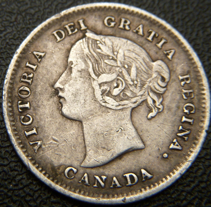 1898 Canadian Silver Five Cent - VF
