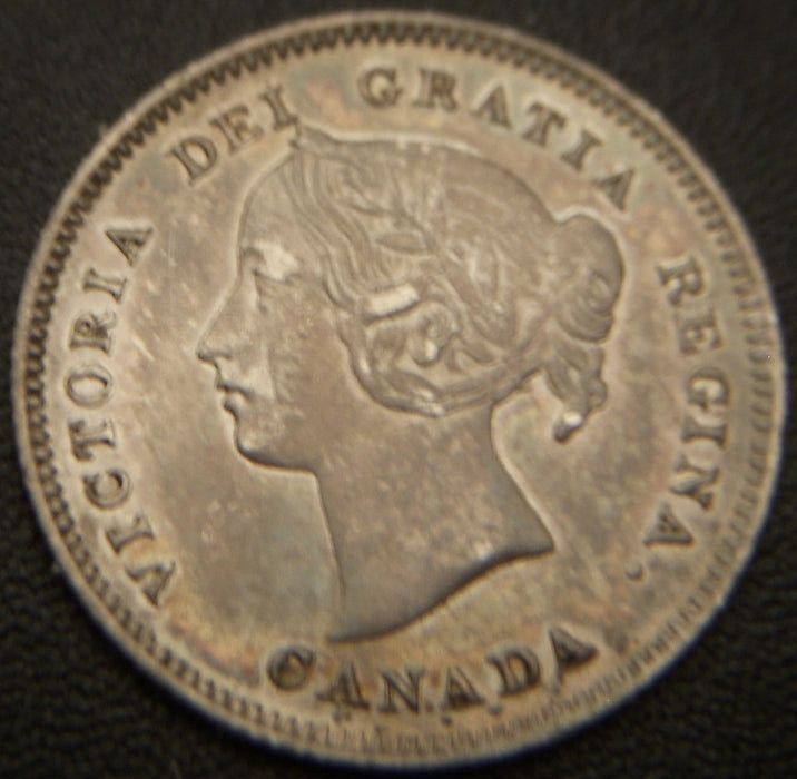 1901 Canadian Silver Five Cent - EF
