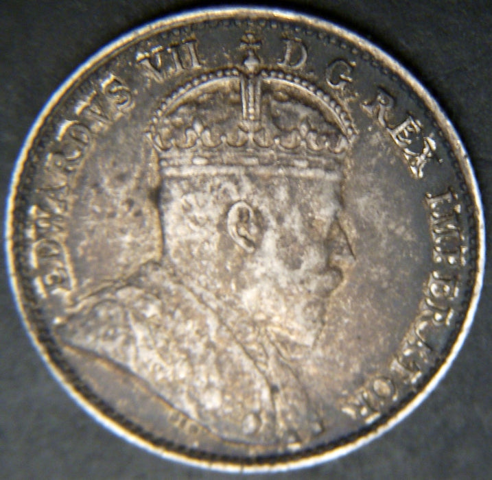 1903H Canadian Silver Five Cent - Sm H  VF
