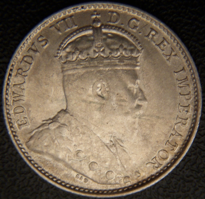 1903H Canadian Silver Five Cent - EF