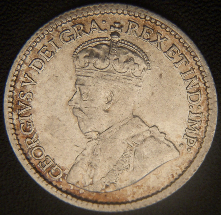 1912 Canadian Silver Five Cent - EF