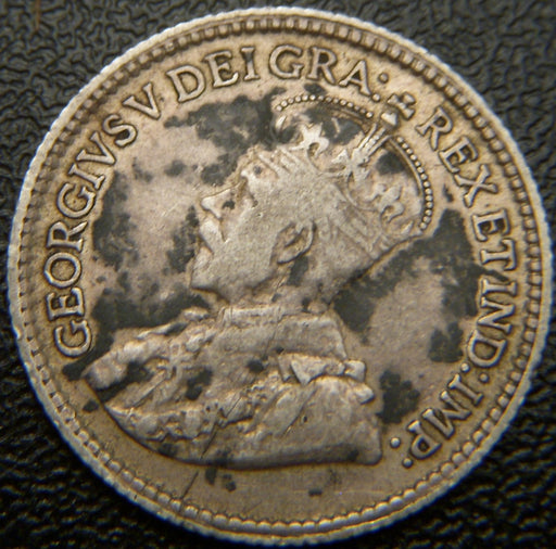 1920 Canadian Silver Five Cent - Fine