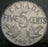 1923 Canadian Five Cent - VG/Fine