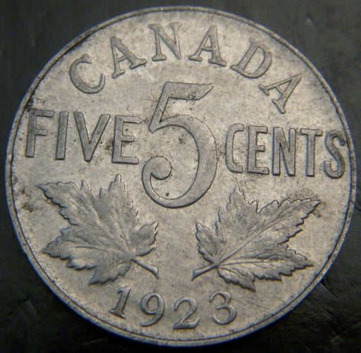1923 Canadian Five Cent - VG/Fine