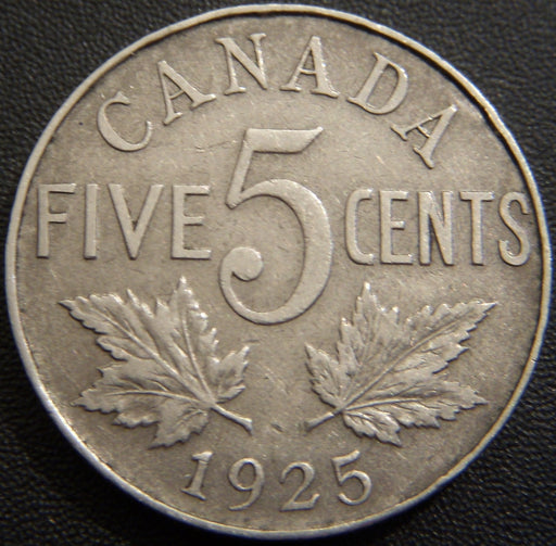 1925 Canadian Five Cent - Very Fine