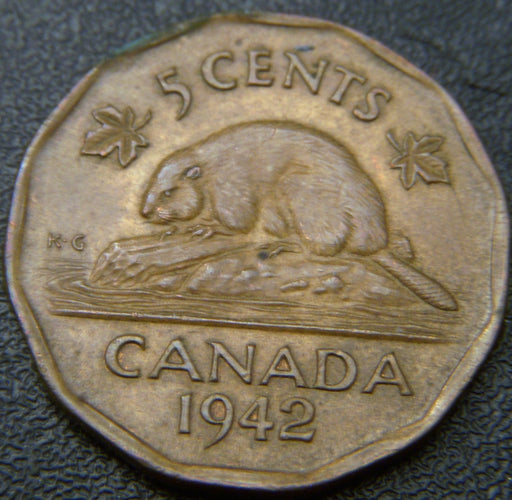 1942 Canadian 5C Tombac - VG/F