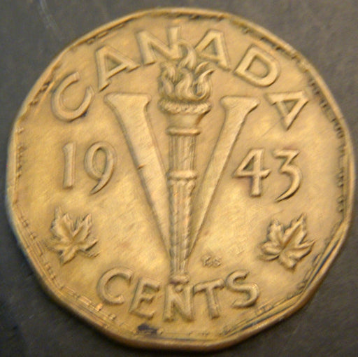 1943 Canadian 5C - Fine to VF