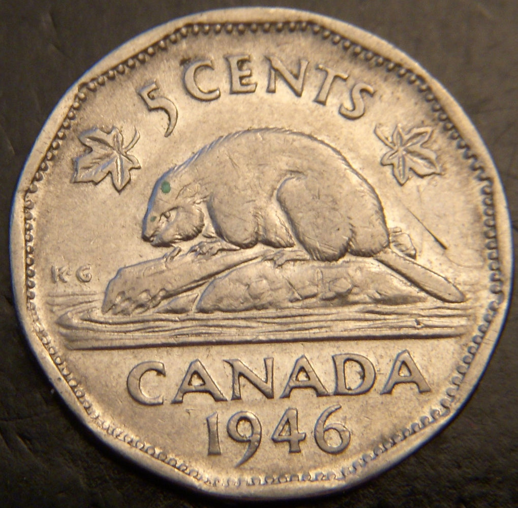 1946 Canadian 5C - Fine to EF
