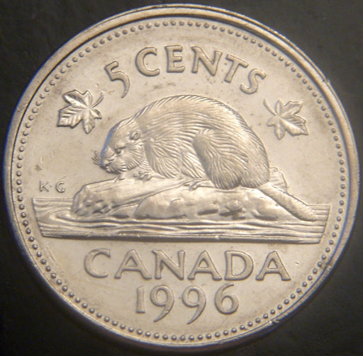 1996 Canadian Nickel - Very Fine or Better