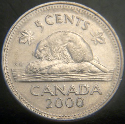 2000 Canadian Nickel - VF to AU