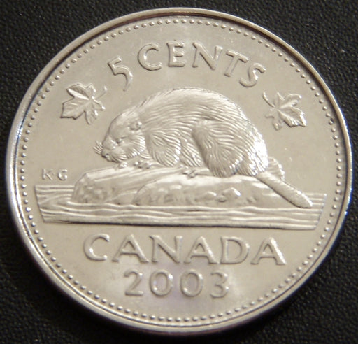 2003P Canadian Five Cent - With Crown VF to AU