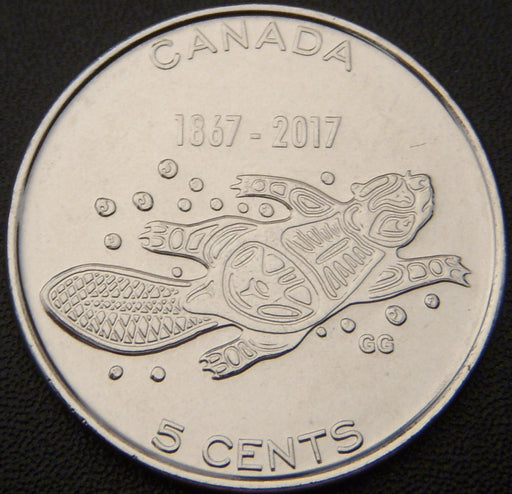 2017 Canadian Five Cent - Unc.