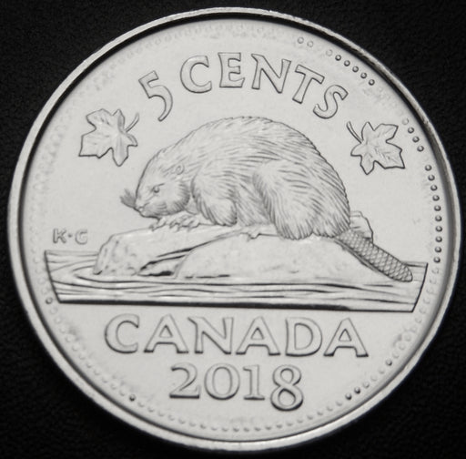 2018 Canadian 5 Cent - Unc.