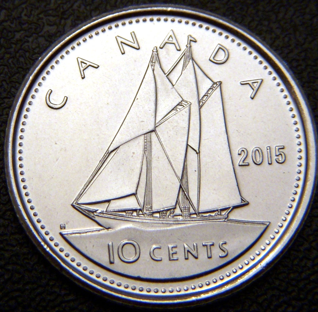 2015 Canadian Ten Cents - Unc.