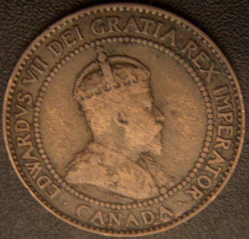 1908 Canadian Large Cent VG-F