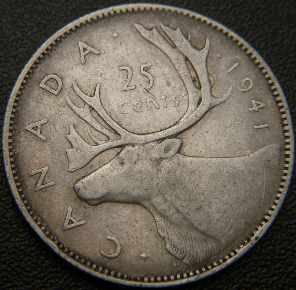 1941 Canadian Quarter - VG to VF