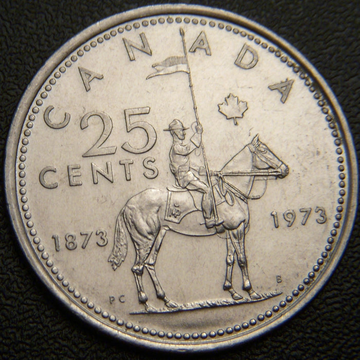1973 Canadian Quarter - VF to AU