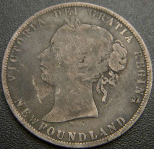 1872H New Foundland 50 Cent  G