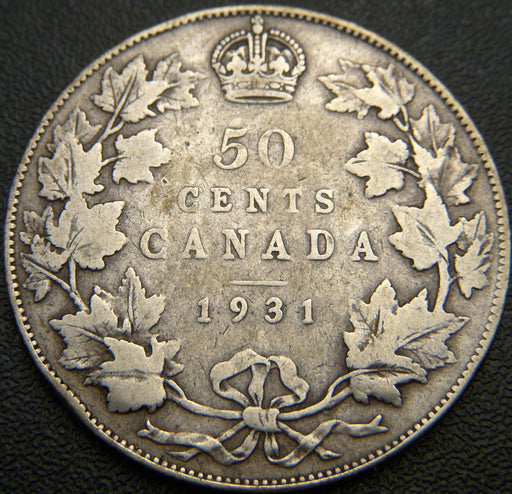 1931 Canadian Half Dollar - VG