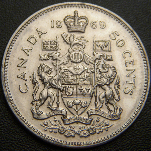 1969 Canadian Half Dollar - VF to AU