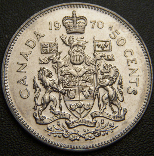 1970 Canadian Half Dollar - VF to AU