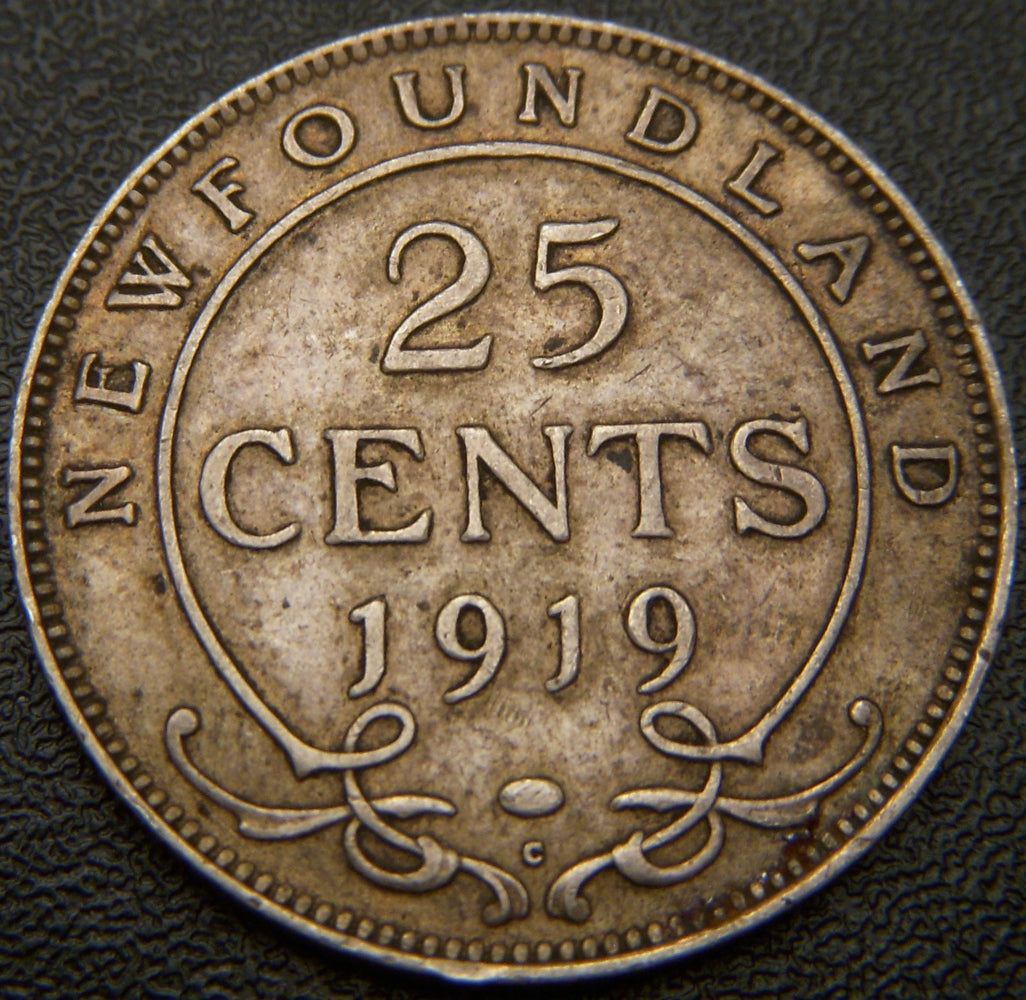 1919C New Foundland Twenty Five Cent - VF