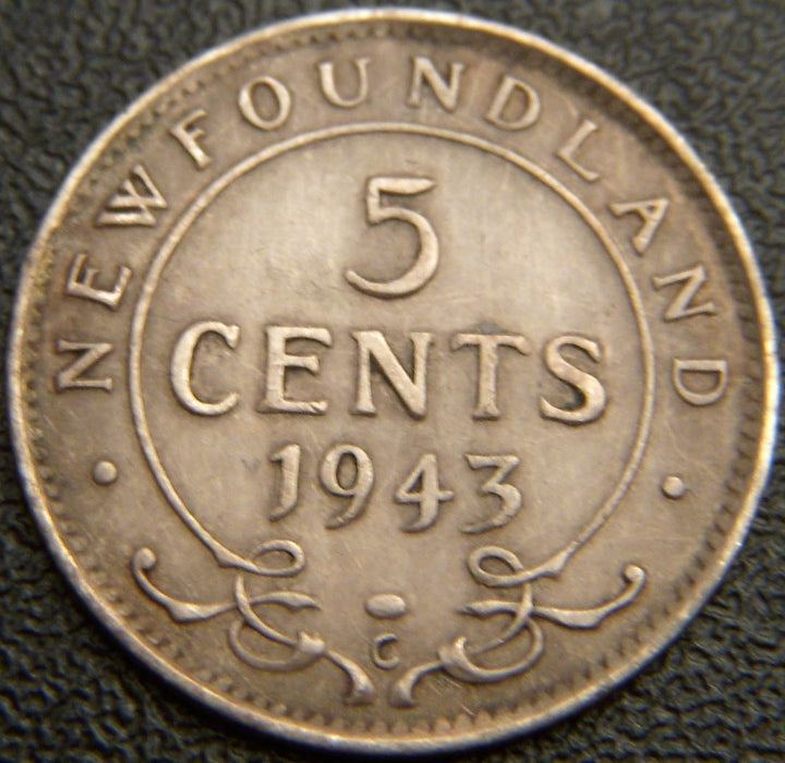 1943C 5C New Foundland - VF