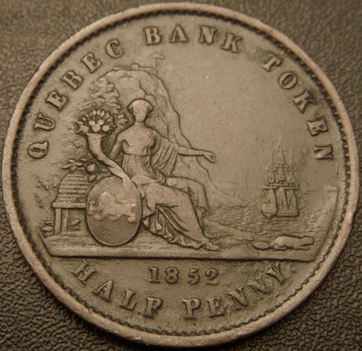 1852 Half Penny - Quebec Token