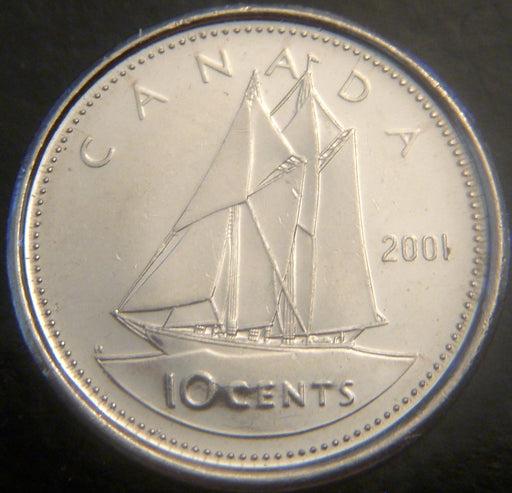 2001P Canadian 10C - VF to AU