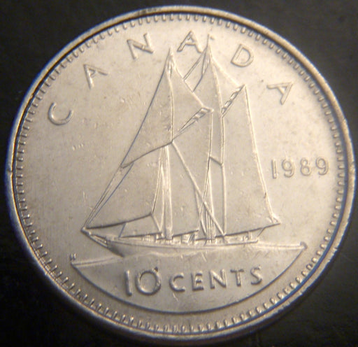 1989 Canadian Ten Cent - VF to AU