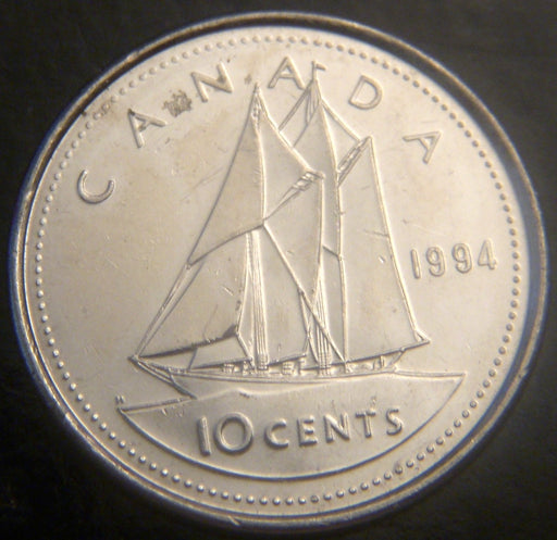 1994 Canadian Ten Cent - VF to AU