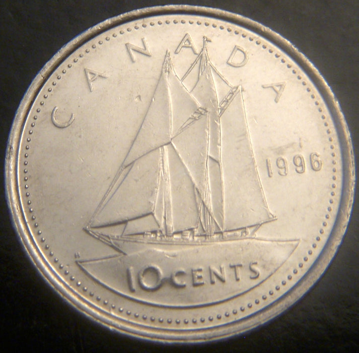 1996 Canadian Ten Cent - VF to AU