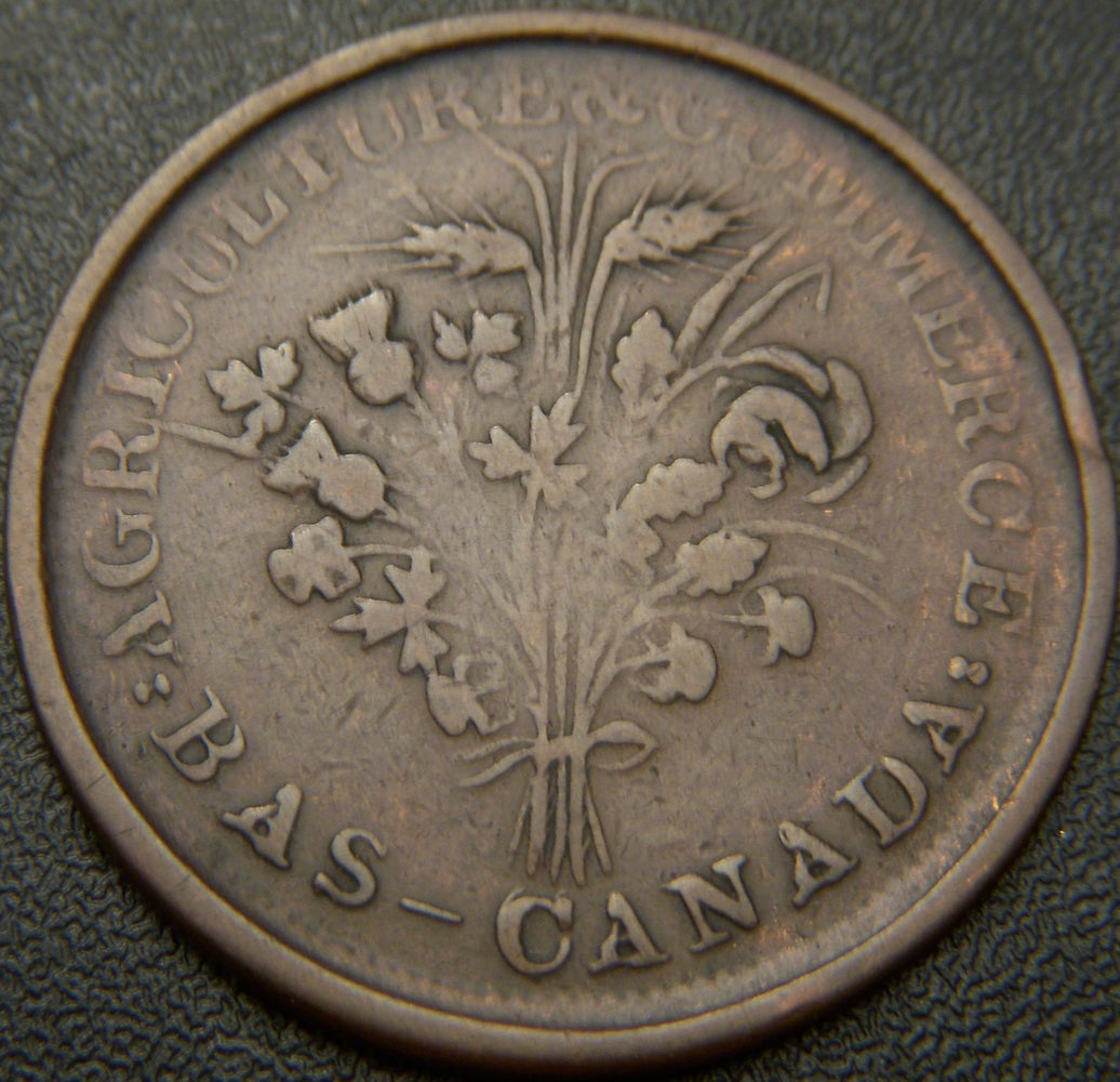 Lower Canada Un Sou Montreal Token Copper